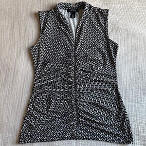 WHBM White House Black Market Sleeveless Blouse Shirt Small
